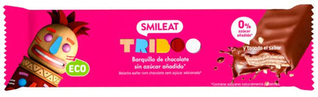 Barquillo Triboo Recubierto de Chocolate · Smileat · 40 gramos