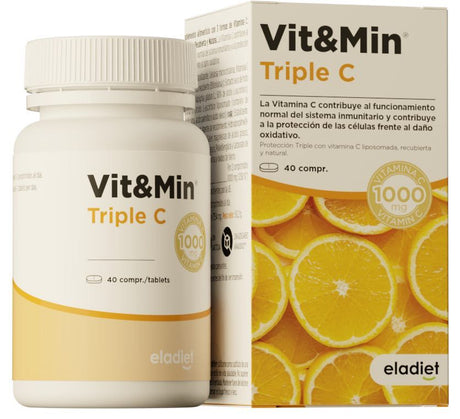 Vit&Min Triple C · Eladiet · 40 comprimidos