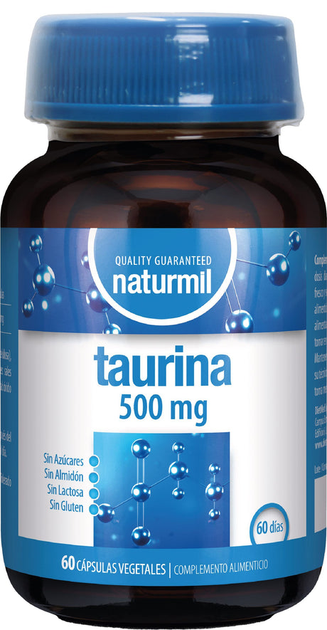 Taurina 500 mg · Naturmil · 60 cápsulas