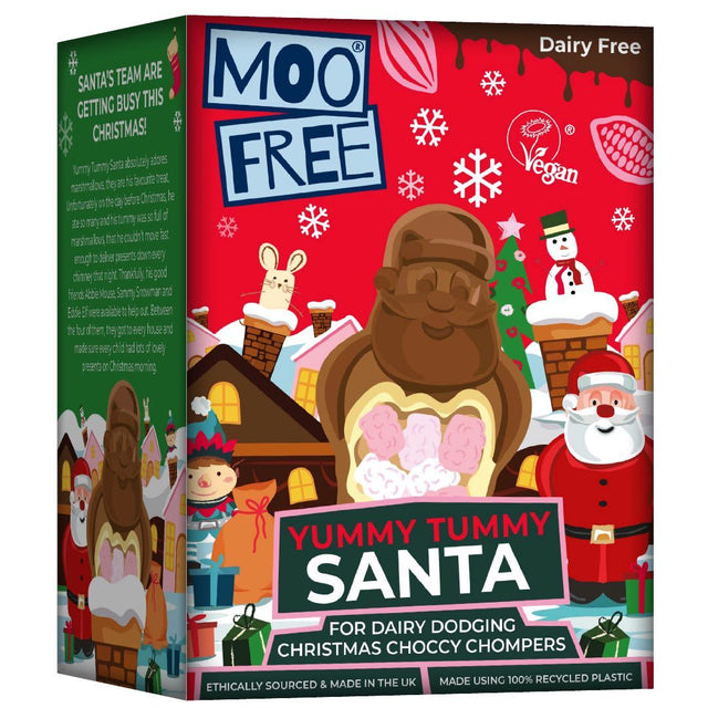 Papá Noel de Chocolate · Moo Free · 100 gramos