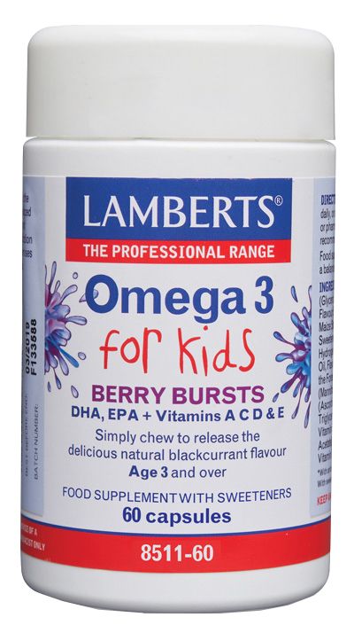 Omega 3 for Kids · Lamberts · 60 cápsulas