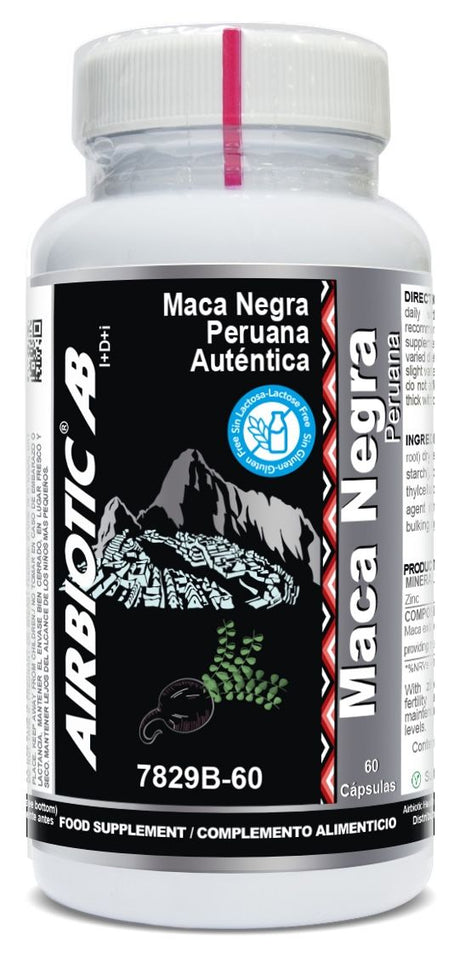 Maca Negra Peruana · Airbiotic · 60 cápsulas