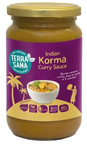 Salsa de Curry India Korma · Terrasana · 350 gramos