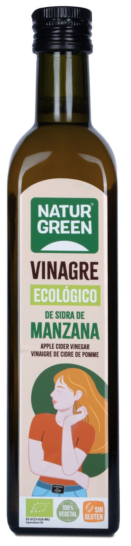 Vinagre de Sidra de Manzana Bio · Naturgreen · 500 ml