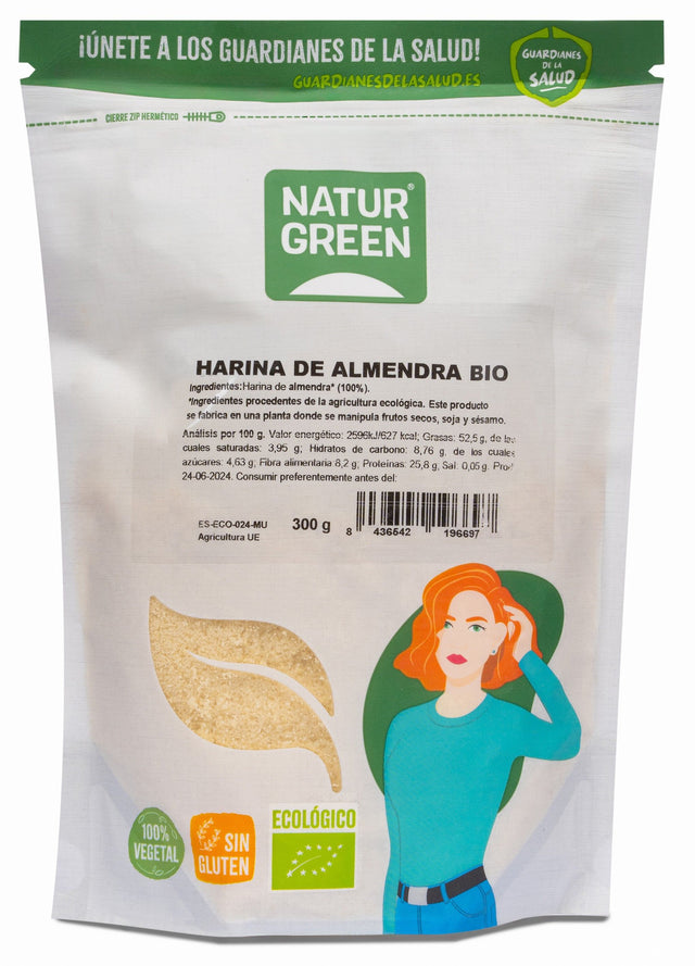 Harina de Almendra Bio · Naturgreen · 300 gramos