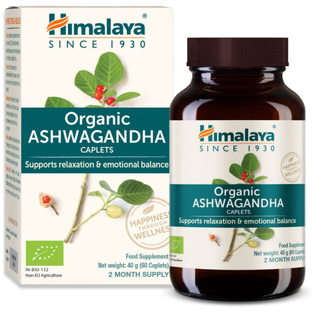 Ashwagandha Organic · Himalaya · 60 cápsulas