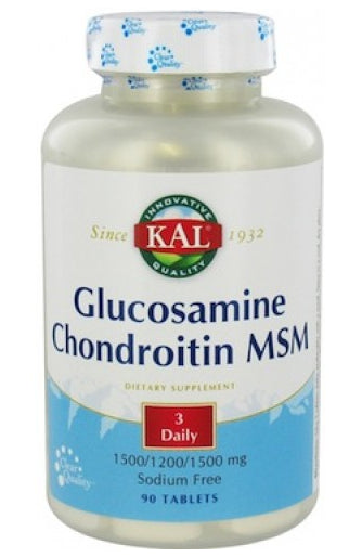 Glucosamina con Condroitina y MSM · KAL · 90 comprimidos