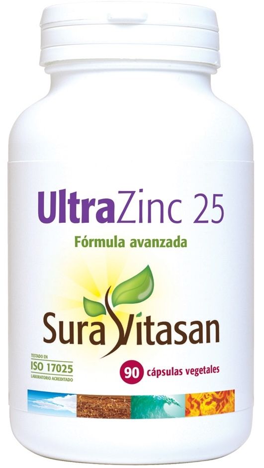 Ultra Zinc 25 mg · Sura Vitasan · 90 cápsulas