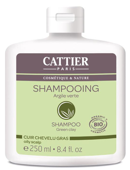 Champú Cabello Graso con Arcilla Verde · Cattier · 250 ml