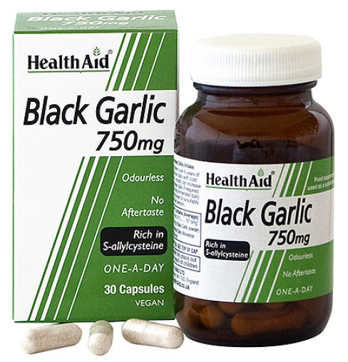 Black Garlic (Ajo Negro) · Health Aid · 30 cápsulas