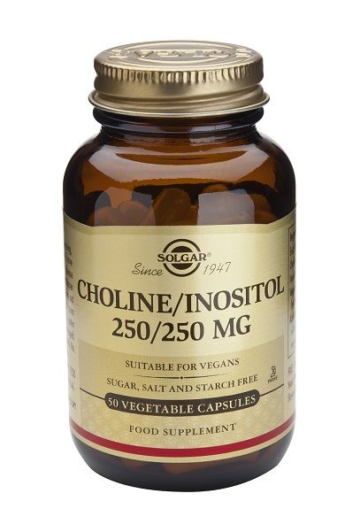 Colina Inositol 250/250 · Solgar · 50 cápsulas