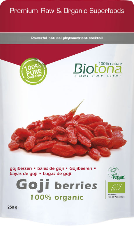 Bayas de Goji · Biotona · 250 gramos