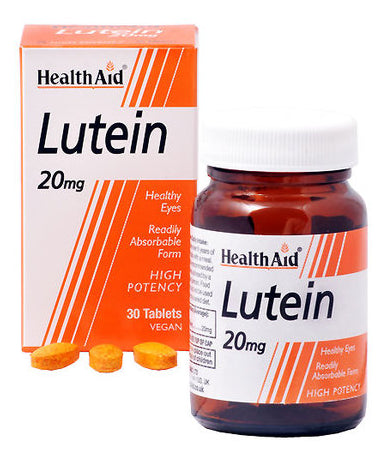 Luteína 20 mg · Health Aid · 30 comprimidos