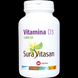 Vitamina D3 1.000 UI · Sura Vitasan · 60 cápsulas