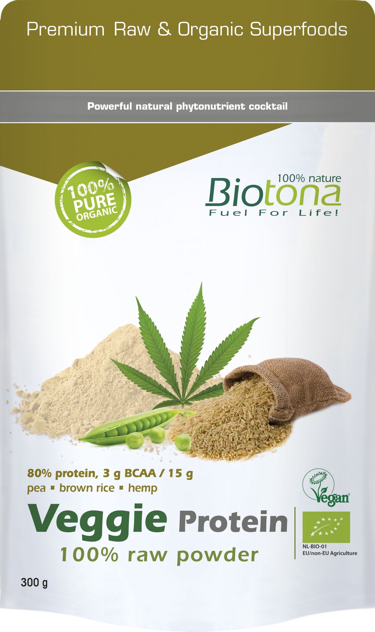 Veggie Protein · Biotona · 300 gramos