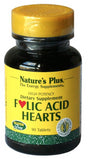 Folic Acid Hearts · Nature's Plus · 90 comprimidos