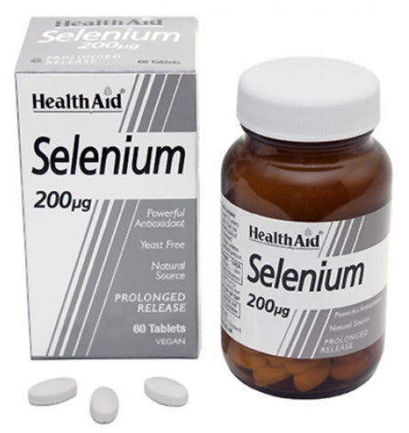 Selenio 200 mcg · Health Aid · 60 comprimidos