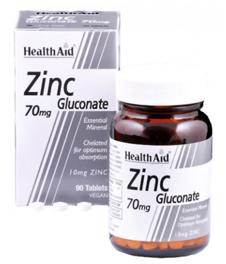 Gluconato de Zinc · Health Aid · 90 comprimidos