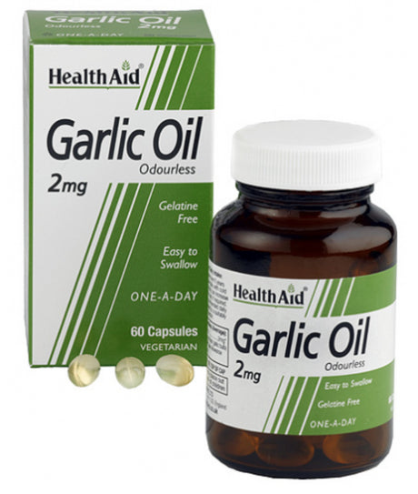 Aceite de Ajo 2 mg · Health Aid · 60 cápsulas