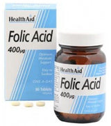 Ácido Fólico 400 mcg · Health Aid · 90 comprimidos