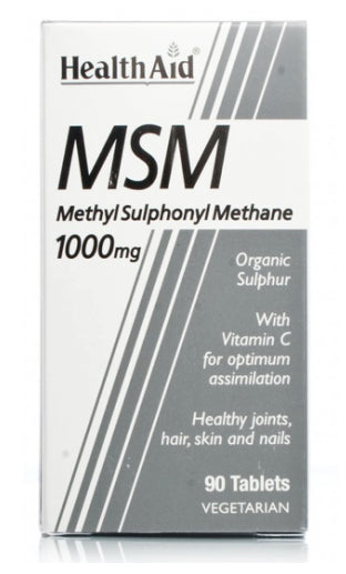 MSM 1.000 mg · Health Aid · 90 comprimidos