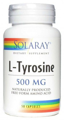 L-Tirosina 500 mg · Solaray · 50 cápsulas