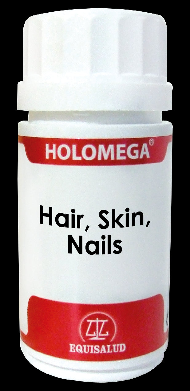 Holomega Hair, Skin, Nails · Equisalud · 50 cápsulas