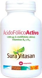 Ácido Fólico Activo · Sura Vitasan · 60 comprimidos