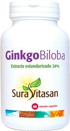 Ginkgo Biloba · Sura Vitasan · 60 cápsulas