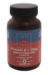 Vitamina B12 500 mcg Complex · TerraNova · 50 cápsulas