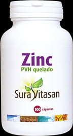 Zinc PVH Quelado · Sura Vitasan · 100 cápsulas