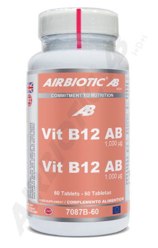 Vitamina B12 AB 1.000 mcg · Airbiotic · 60 tabletas