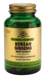 Ginseng Coreano Extracto · Solgar · 60 cápsulas