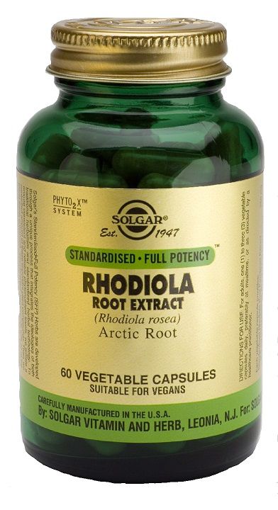 Rhodiola · Solgar · 60 cápsulas