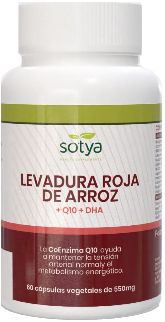 Levadura Roja de Arroz + Q10 + DHA · Sotya · 60 cápsulas