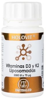 Holovit Vitaminas D3 y K2 Liposomada · Equisalud · 50 cápsulas