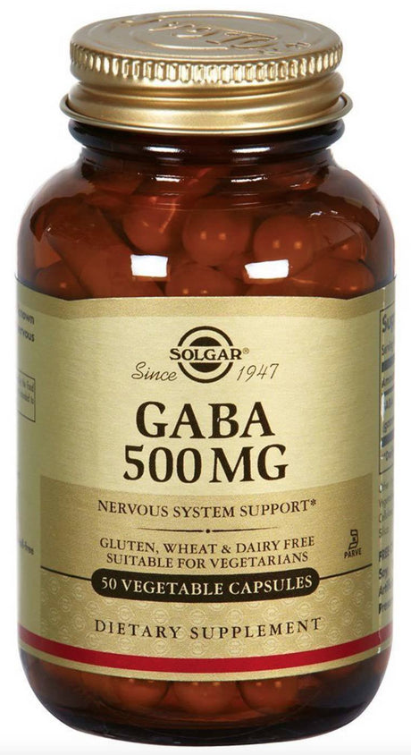 GABA 500 mg · Solgar · 50 cápsulas