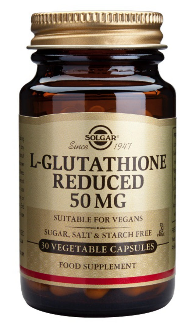 L-Glutation 50 mg · Solgar · 30 cápsulas