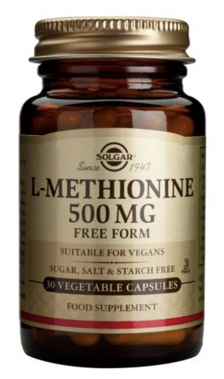 L-Metionina 500 mg · Solgar · 30 cápsulas