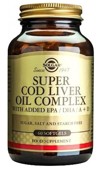 Super Cod Liver Oil Complex · Solgar · 60 perlas