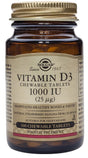 Vitamina D3 1.000 UI Masticable · Solgar · 100 comprimidos