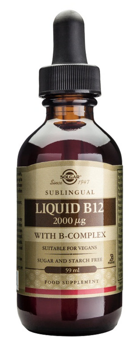 Vitamina B12 Líquida con B-Complex · Solgar · 59 ml