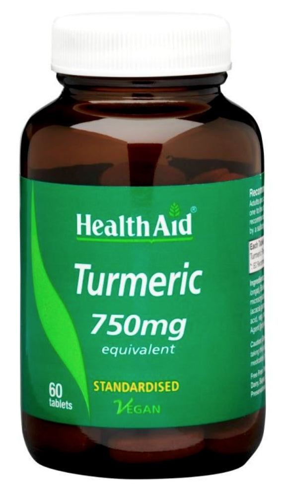 Curcuma 750 mg · Health Aid · 60 comprimidos