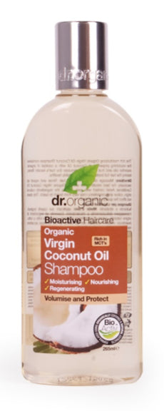 Champu Aceite de Coco Virgen · Dr Organic · 265 ml