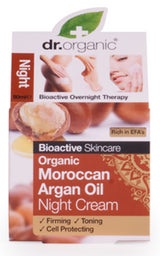 Crema de Noche Aceite de Argan · Dr Organic · 50 ml