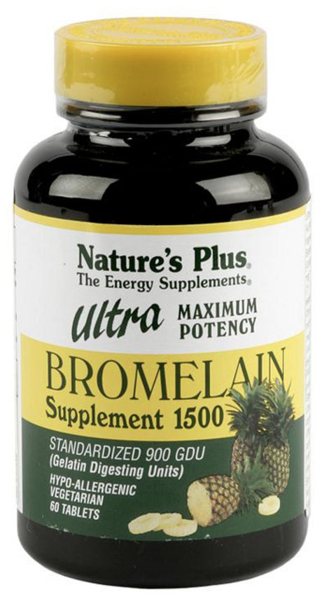 Ultra Bromelaina 1.500 mg · Nature's Plus · 60 comprimidos