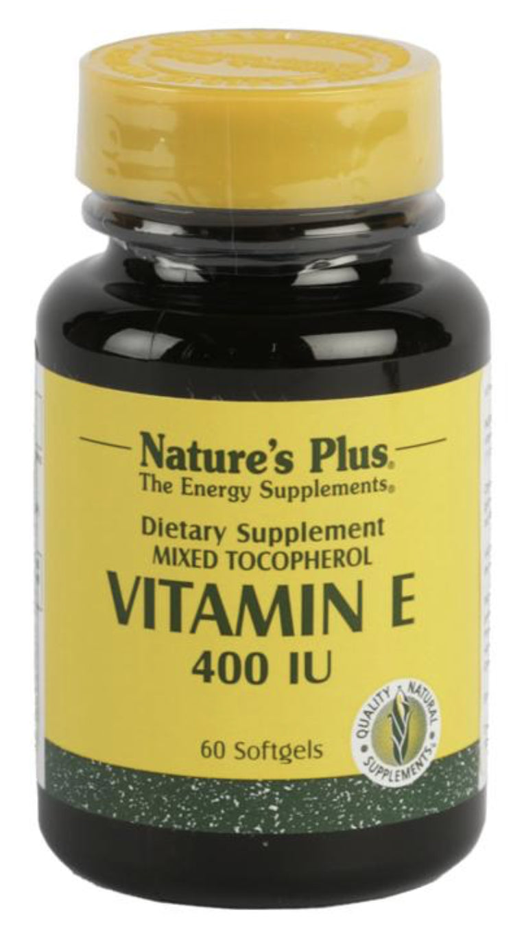 Vitamina E 400 UI · Nature's Plus · 60 perlas