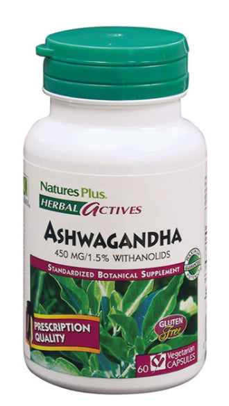 Ashwagandha · Nature's Plus · 60 cápsulas