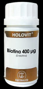 Holovit Biotina 400 mcg · Equisalud · 50 cápsulas