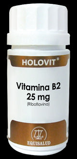 Holovit Vitamina B2 25 mg · Equisalud · 50 cápsulas